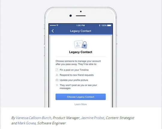 Facebook Legacy Contact