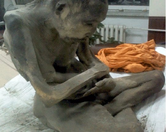 Mummified monk