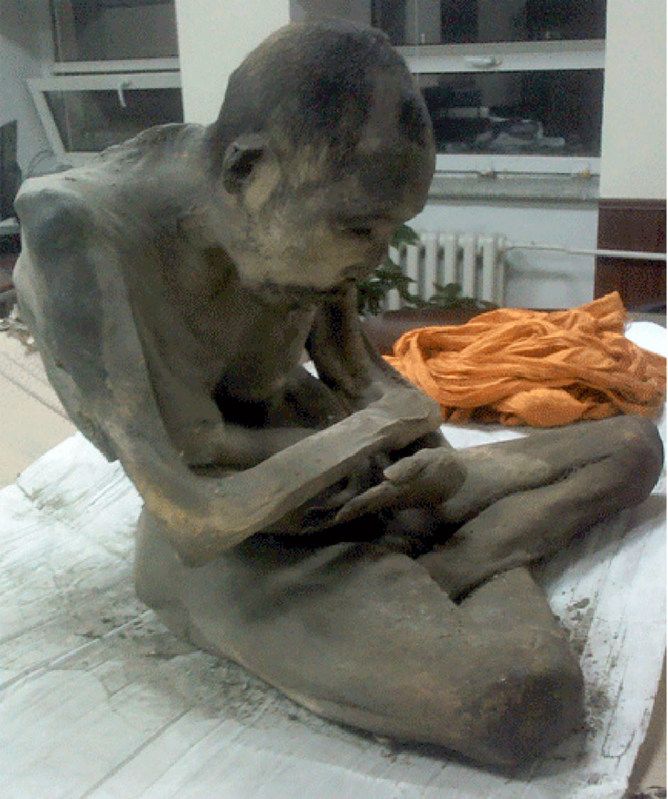 Mummified monk