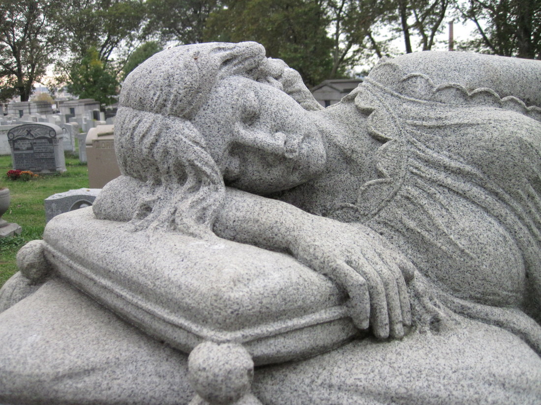 Sleeping in cemeteries