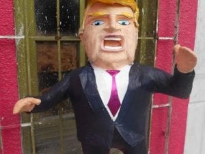 Donald Trump burned in effigy