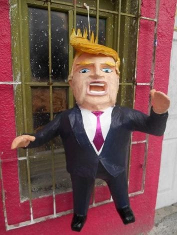 Donald Trump burned in effigy