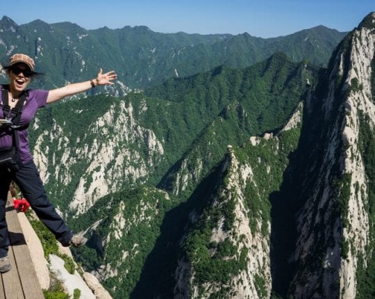 A hiker cheats death on the infamous trail at China's Huashan National Park. Across the US, summer is the time for visiting National Parks, where about six deaths occur every week.