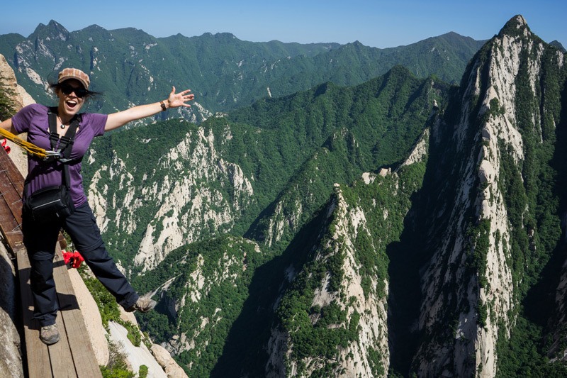 A hiker cheats death on the infamous trail at China's Huashan National Park. Across the US, summer is the time for visiting National Parks, where about six deaths occur every week.