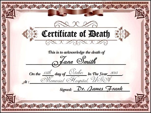 Getting a Death Certificate