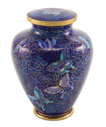 Blue Butterfly Keepsake Urn